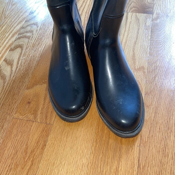 BURBERRY RAIN BOOTS RIDING SHOES BLACK 38 8 - Picture 13 of 13